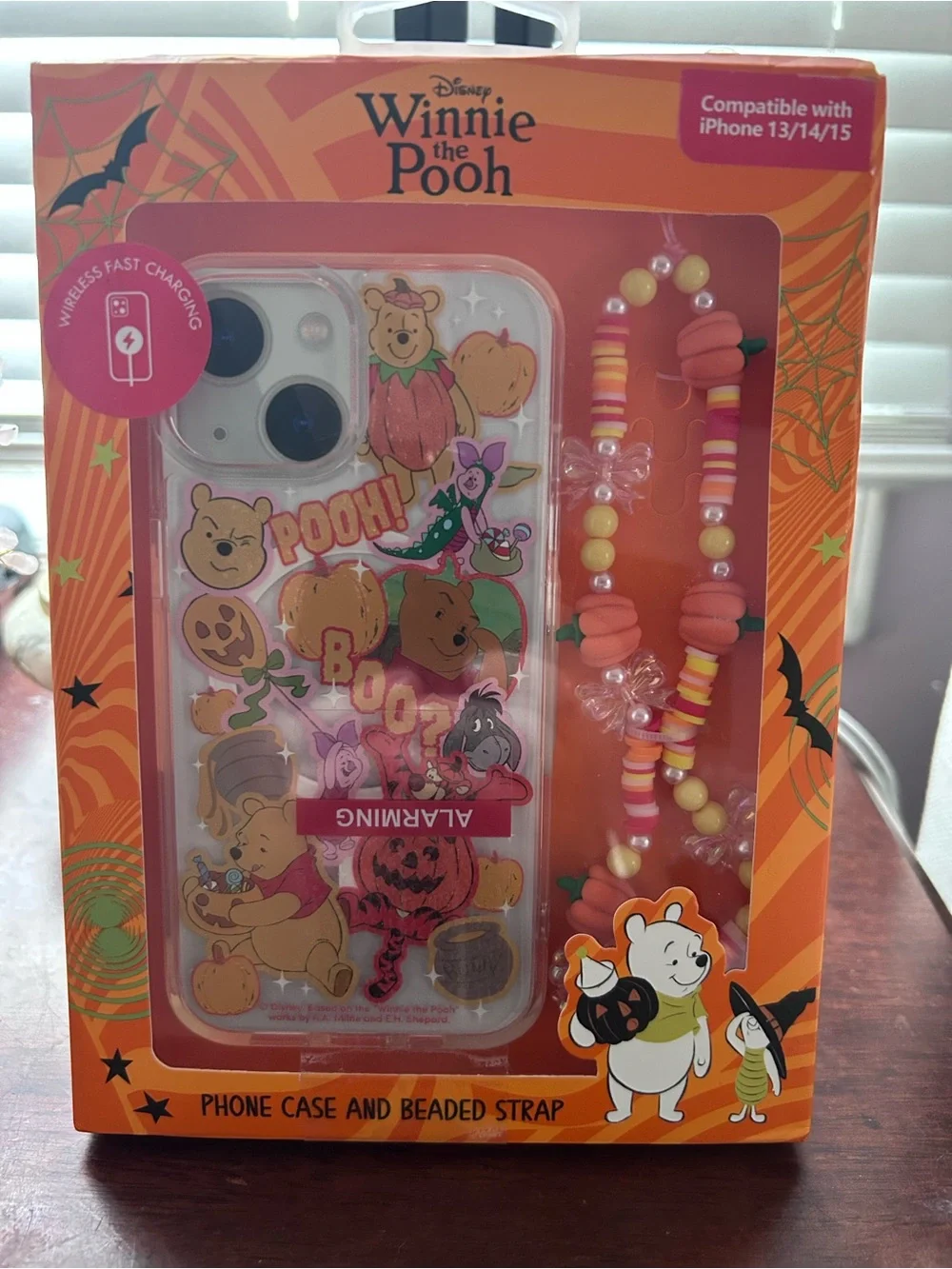 Disney Winnie the Pooh Halloween iPhone Case with Beaded Strap
